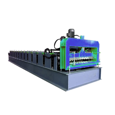 12 Stasiun Shutter Door Roll Forming Machine Galvanized Steel Rolling Slats