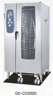 Combi Oven Menggabungkan Baking Steamer Dalam 4 Lapis Multifungsi 9kW