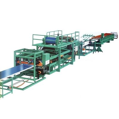 20T Green Sandwich Panel Roll Forming Machine Equipment 6m / mnt