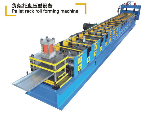 380V Pallet Rack Roll Forming Machine 5m / mnt Untuk Baja Galvanis