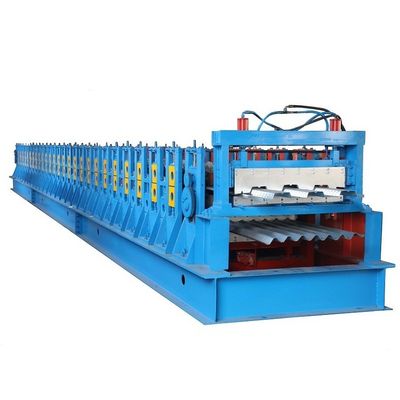 Double Layer Panel Roll Forming Machine Dek Lantai Baja 22KW