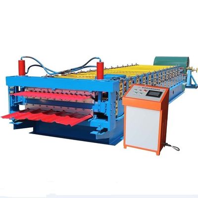 Mesin Roll Forming Baja Warna ISO 5T Untuk Panel Genteng Atap