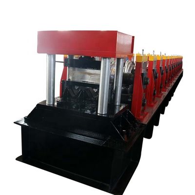 Mesin Roll Forming Red Crash Barrier 15m / mnt Pengumpanan Manual 3T