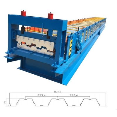 8T Tile Sheet Forming Machine 15KW Untuk Dek Lantai Baja