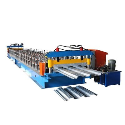 3T Metal Deck Roll Forming Machine Untuk Lembaran Baja Warna 12m / mnt