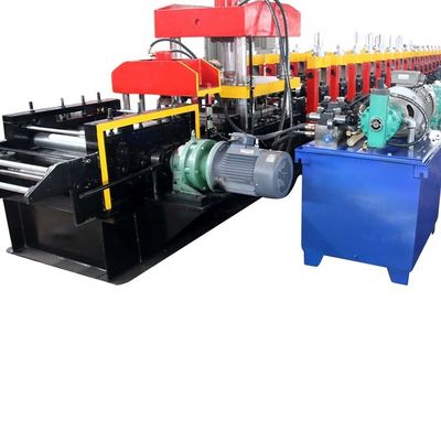 5T Highway Guardrail Roll Forming Machine 5m / mnt 15KW